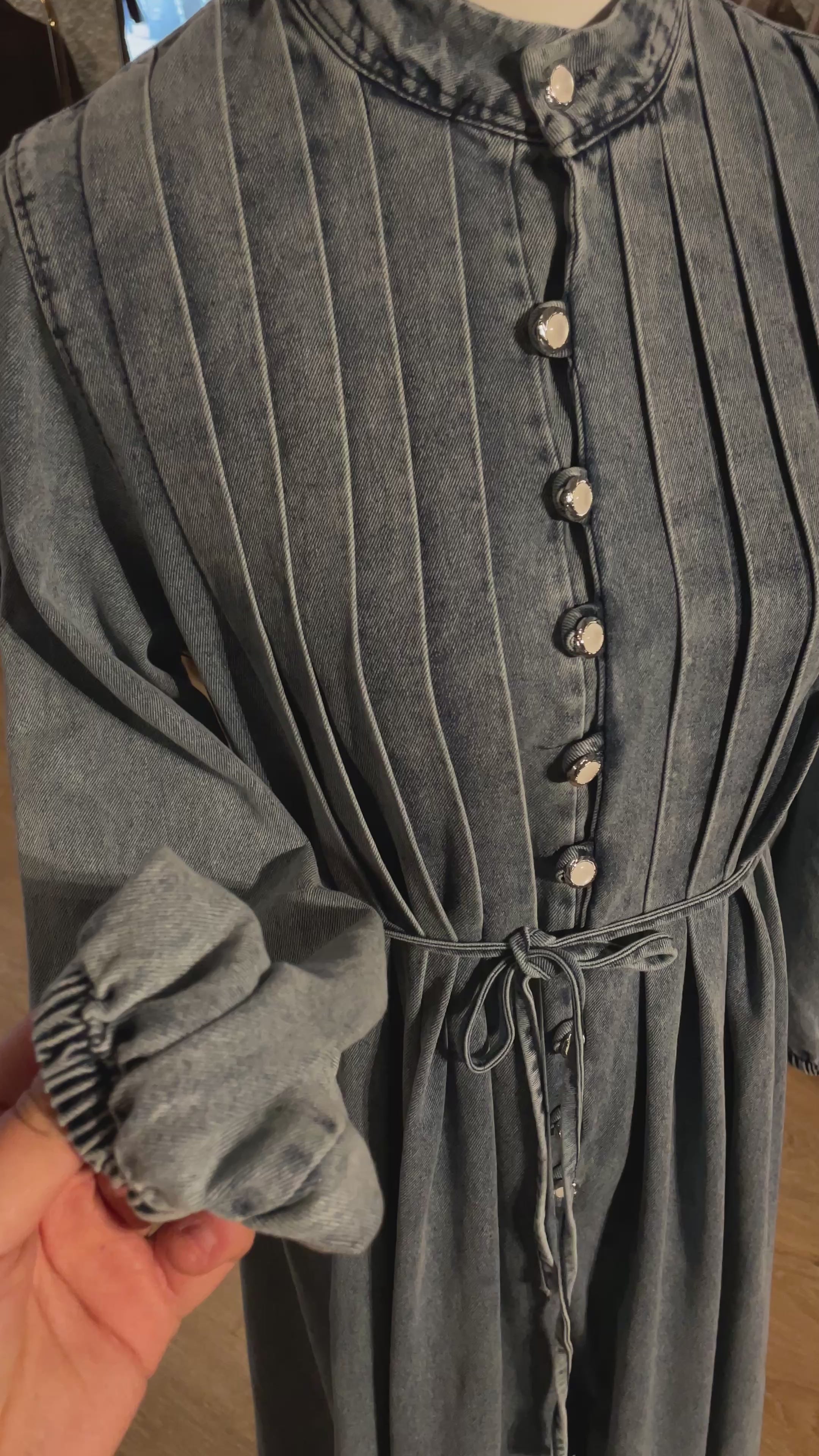 Robe Plissé en Jean